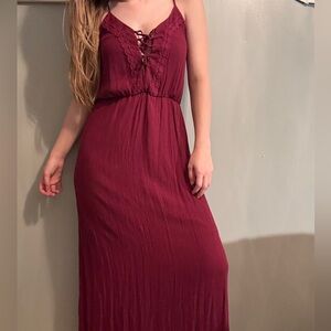 Burgundy Maxi Dress